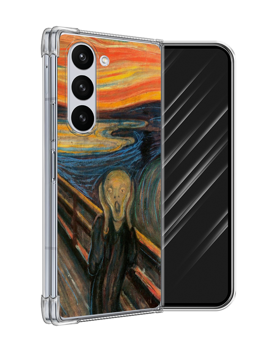 

Чехол Awog на Samsung Galaxy Z Fold 6 "Крик", Оранжевый;синий;серый, 2109850-1