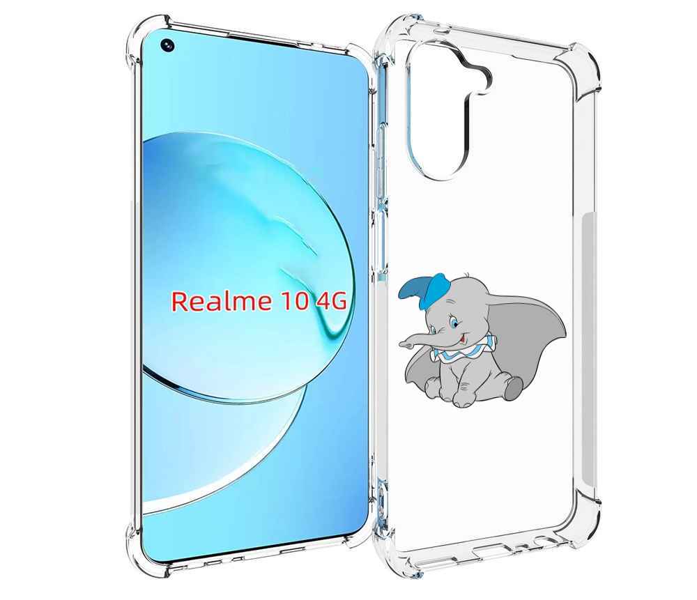

Чехол MyPads слоненок-с-большими-ушками для Realme 10, Прозрачный, Tocco