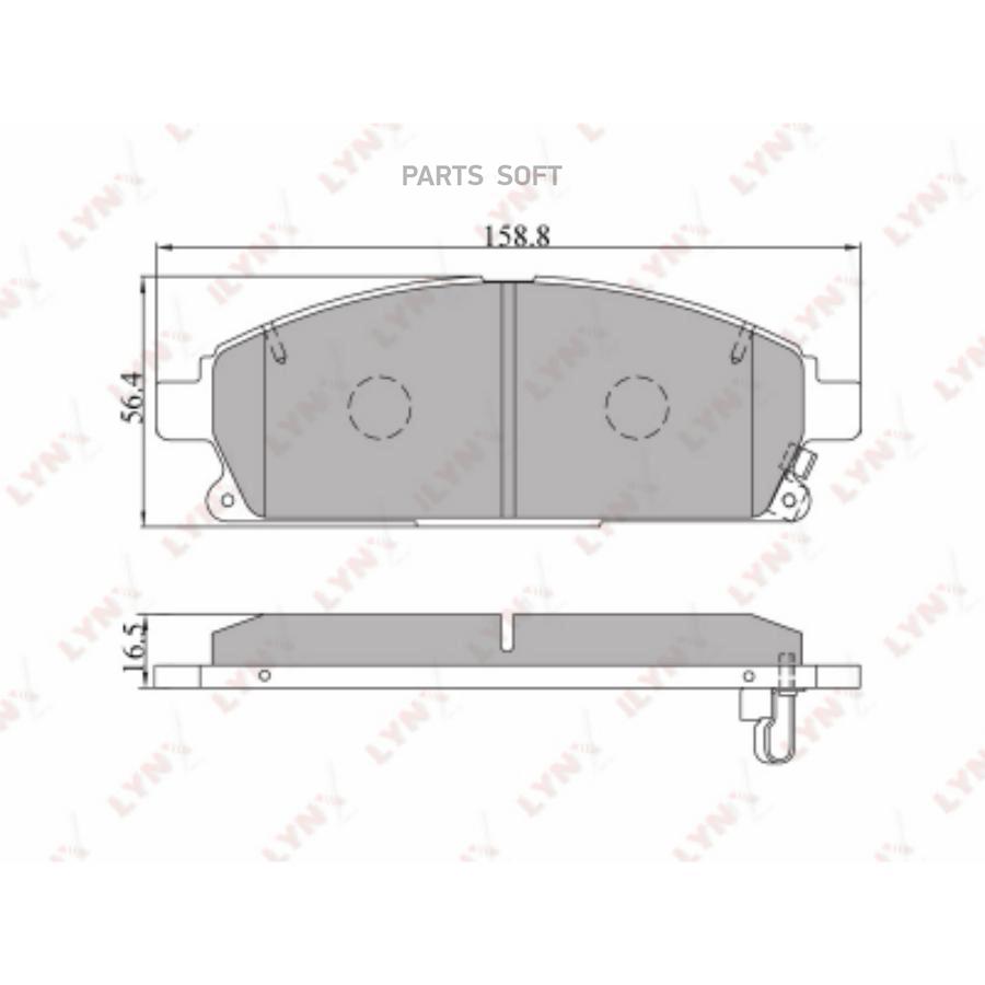

Тормозные колодки LYNXauto передние BD-5704
