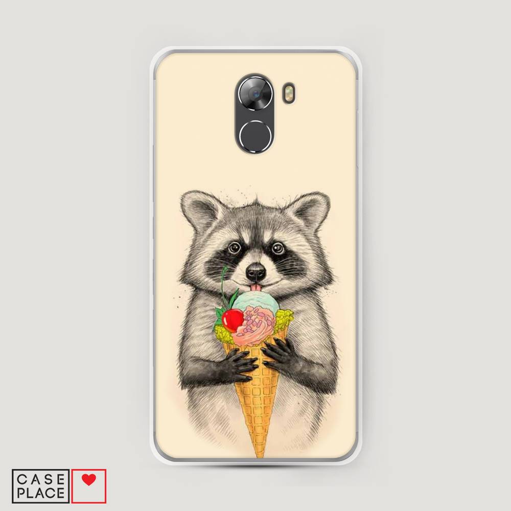 

Чехол Awog на Wileyfox Swift 2 / Вилейфокс Свифт 2 "Енот с мороженым", Разноцветный, 210350-10