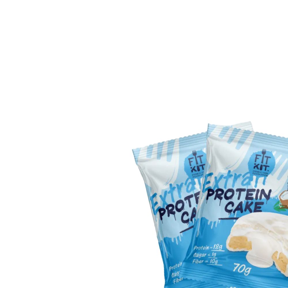 

Протеиновое печенье с суфле без сахара Fit Kit Protein Cake EXTRA Кокос-Ваниль 6 шт х 70г