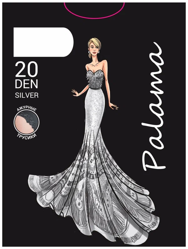 

Колготки женские Palama SILVER 20 черные, Черный, SILVER 20