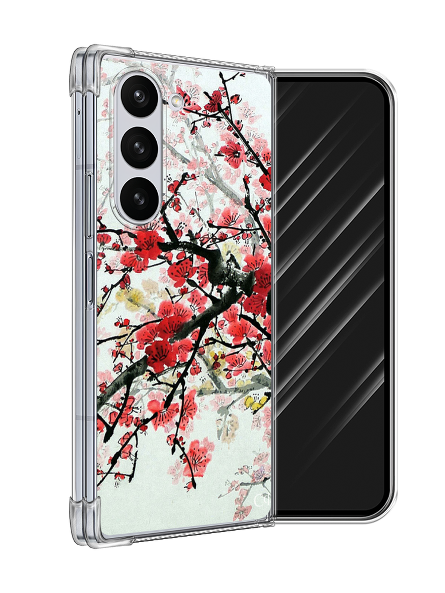 

Чехол Awog на Samsung Galaxy Z Fold 6 "Сакура", Розовый;черный, 2109850-1