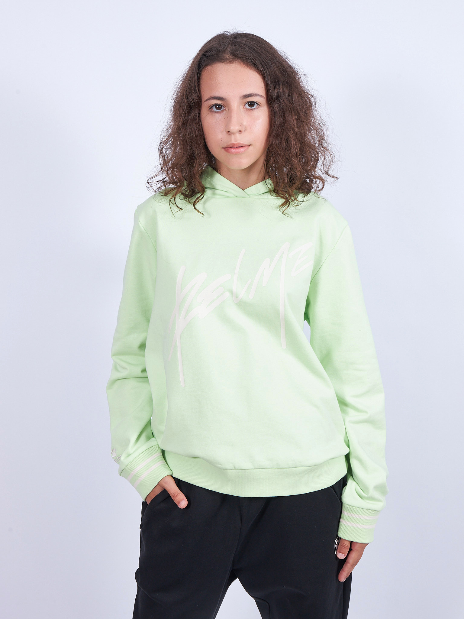 

Худи женское KELME 6136TT2025-305 бирюзовое M, 6136TT2025-305