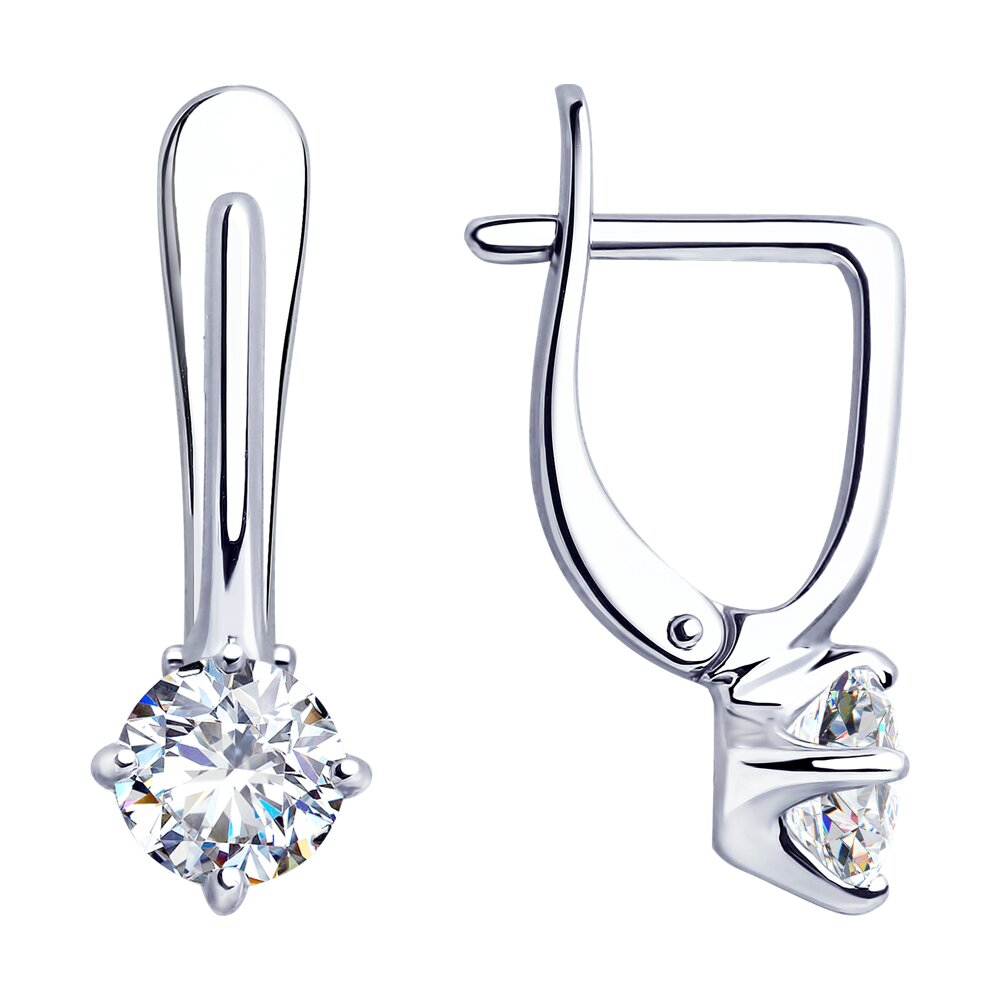 

Серьги из серебра Diamant 94-120-01648-1, фианит, 94-120-01648-1