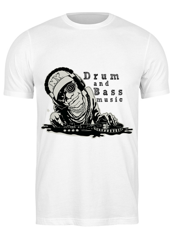 

Футболка мужская Printio Drun and bass w белая XL, Белый, Drun and bass w