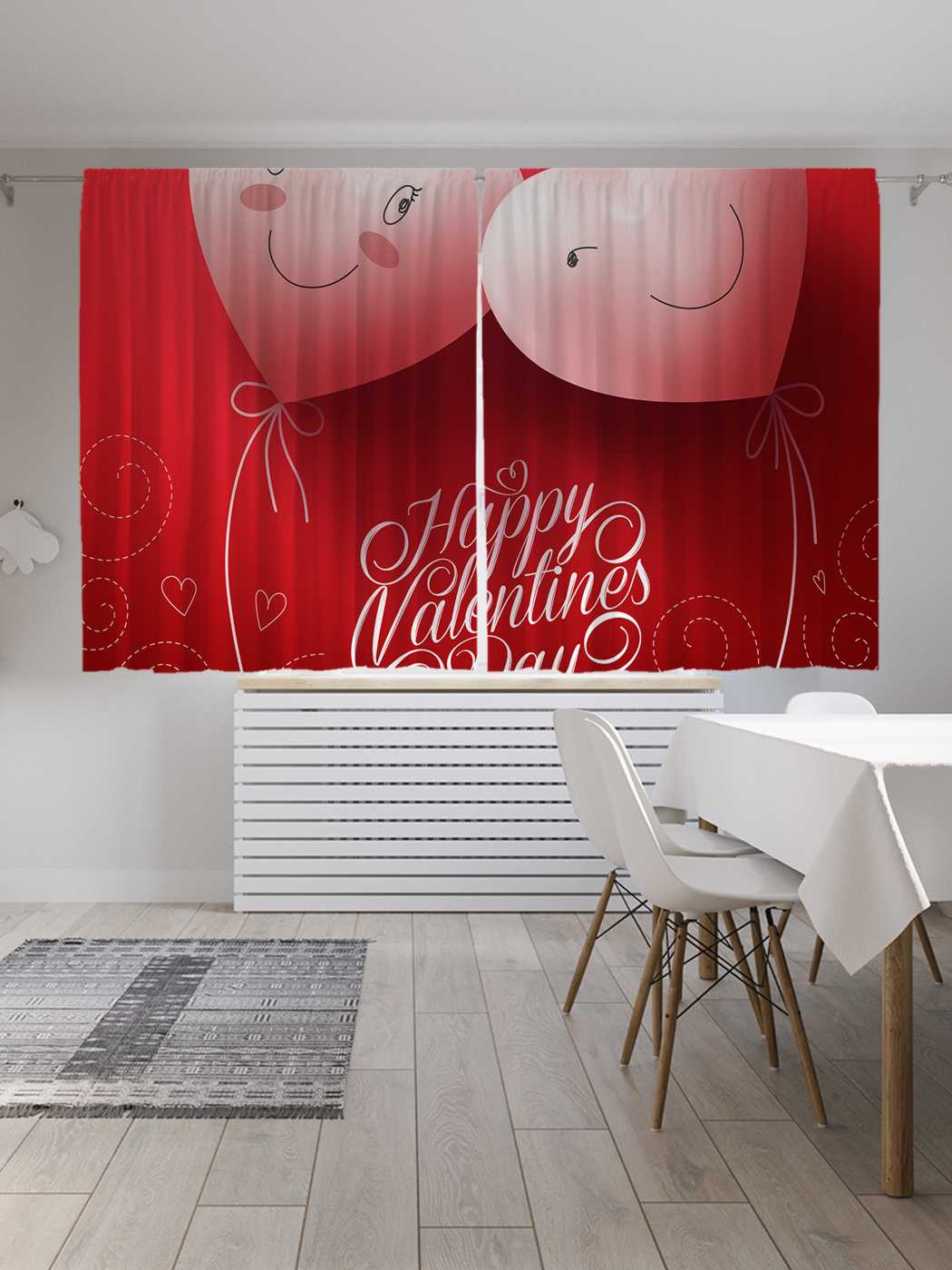 

Классические шторы JoyArty "С днем влюбленных", серия Oxford DeLux, 2 полотна 145x180 см, С днем влюбленных