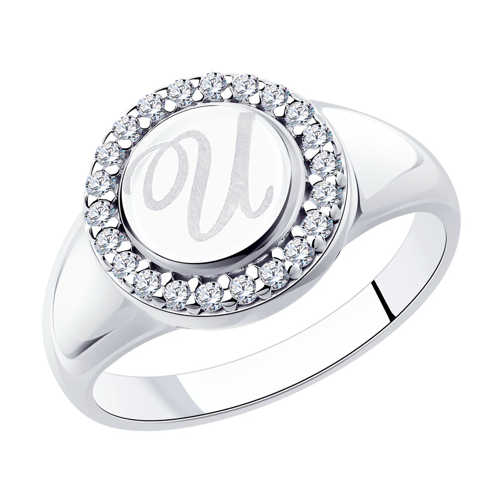 

Кольцо из серебра с фианитом р. 17,5 SOKOLOV 94013447, 94013447