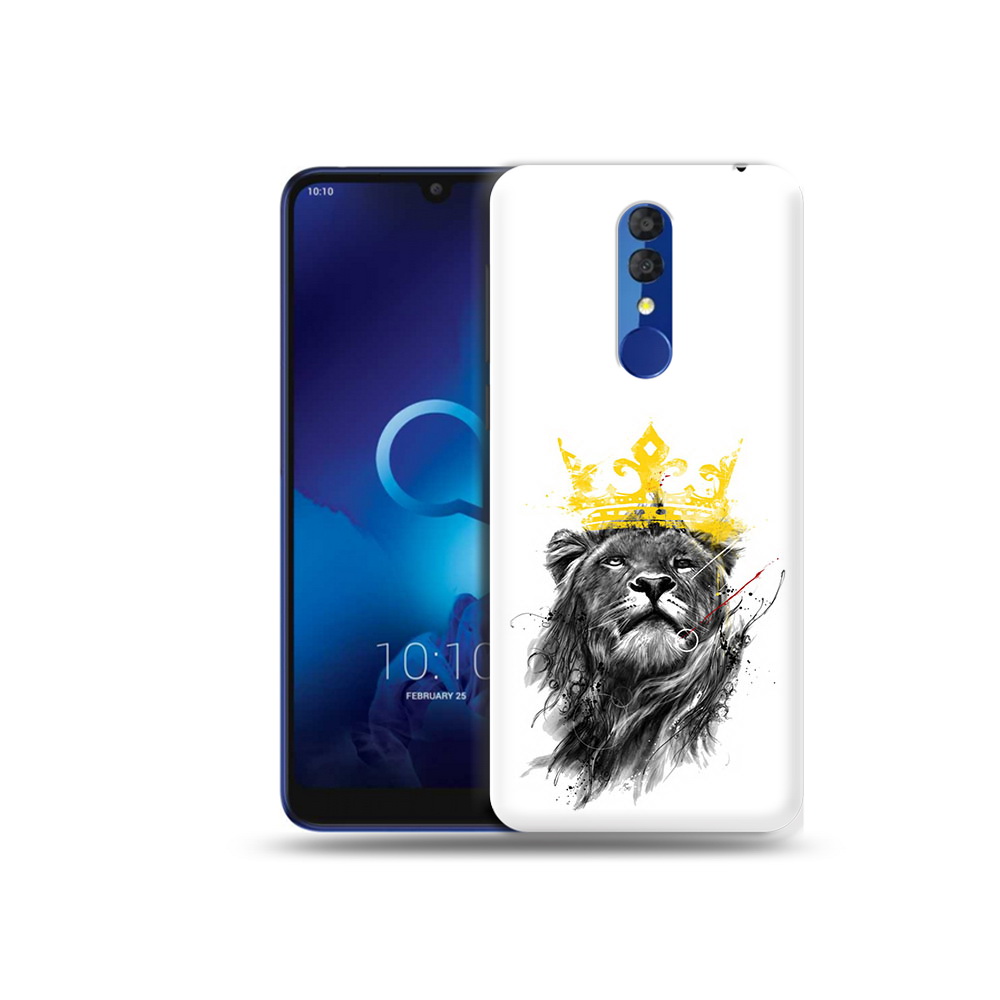 

Чехол MyPads Tocco для Alcatel 3L 5039D (2019) король-лев (PT227139.667.391), Прозрачный, Tocco