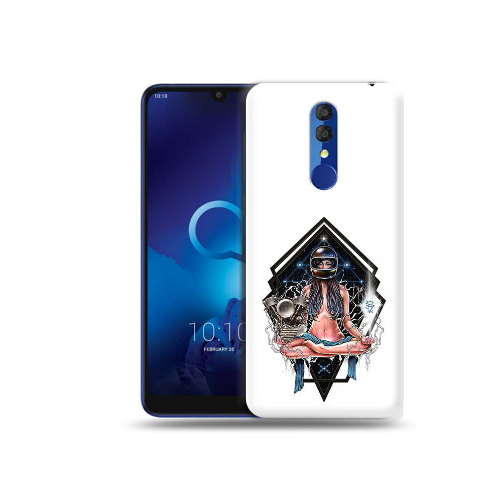

Чехол MyPads Tocco для Alcatel 3L 5039D (2019) красивая девушка в шлеме (PT227139.667.406), Прозрачный, Tocco