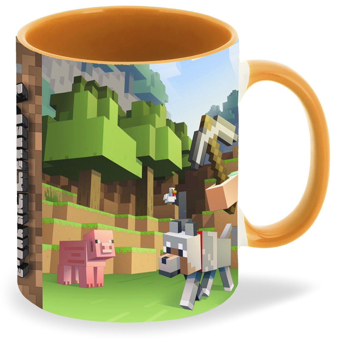 

Кружка оранжевая CoolPodarok Майнкрафт Minecraft