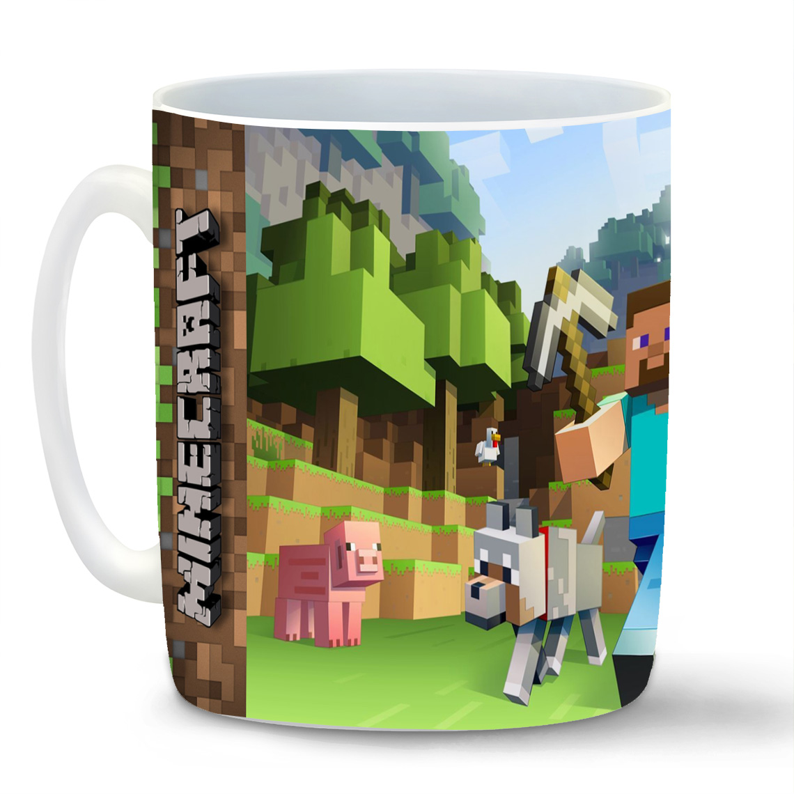 

Кружка белая CoolPodarok Майнкрафт Minecraft