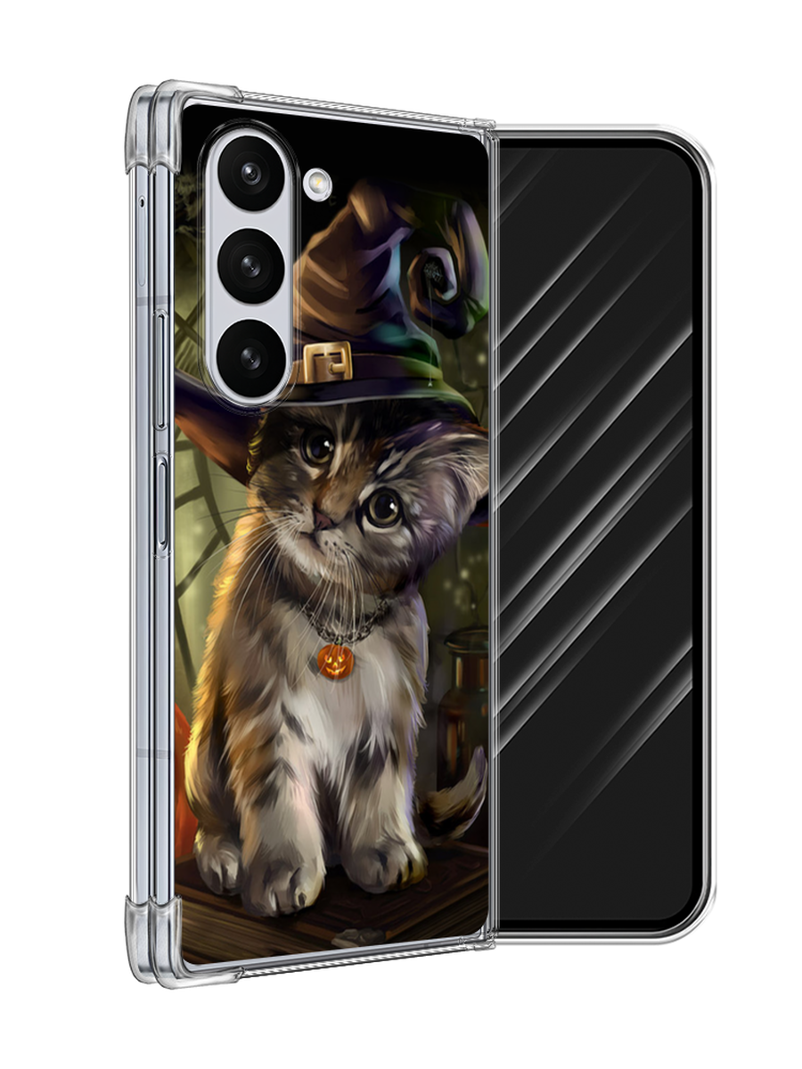 

Чехол Awog на Samsung Galaxy Z Fold 6 "Кот на Хэллоуин", Зеленый;серый, 2109850-1