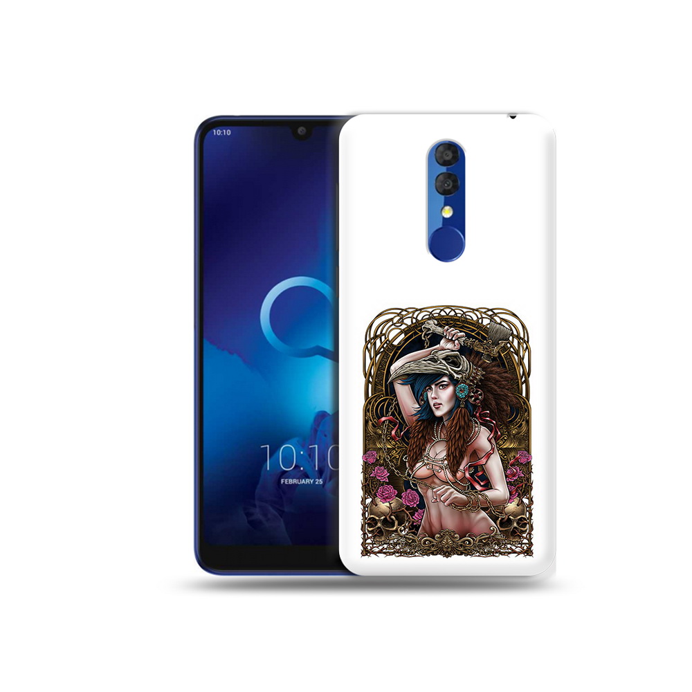 

Чехол MyPads Tocco для Alcatel 3L 5039D (2019) красивая девушка рисунок (PT227139.667.407), Прозрачный, Tocco