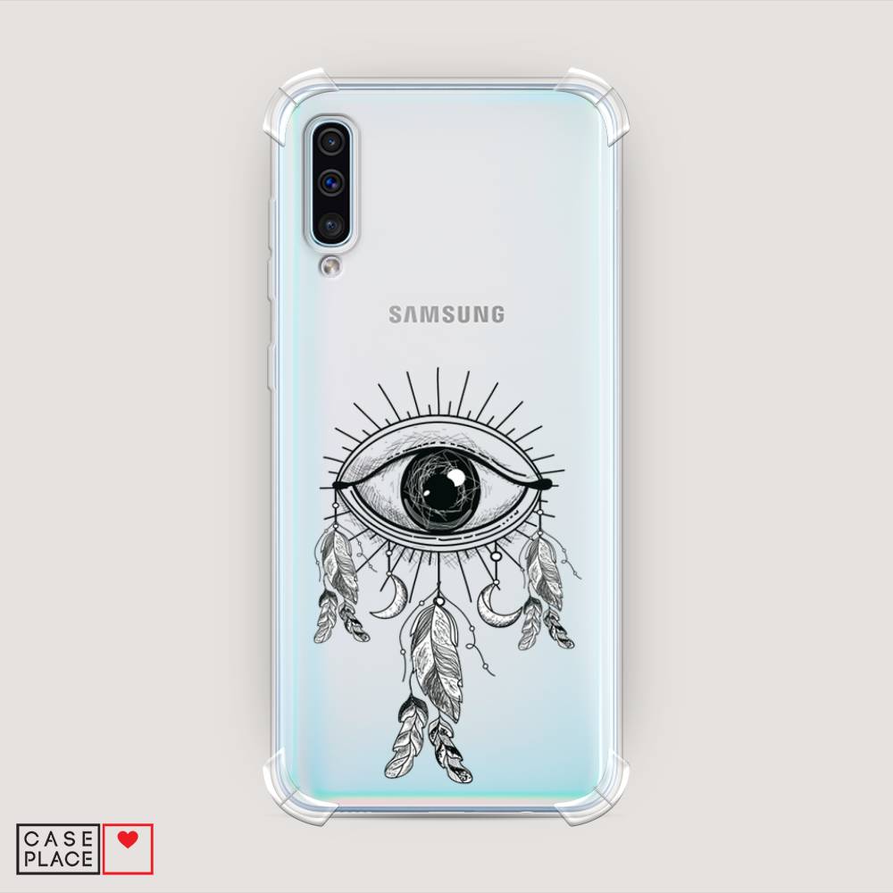 фото Противоударный силиконовый чехол "всевидящее око-ловец снов" на samsung galaxy a30s awog