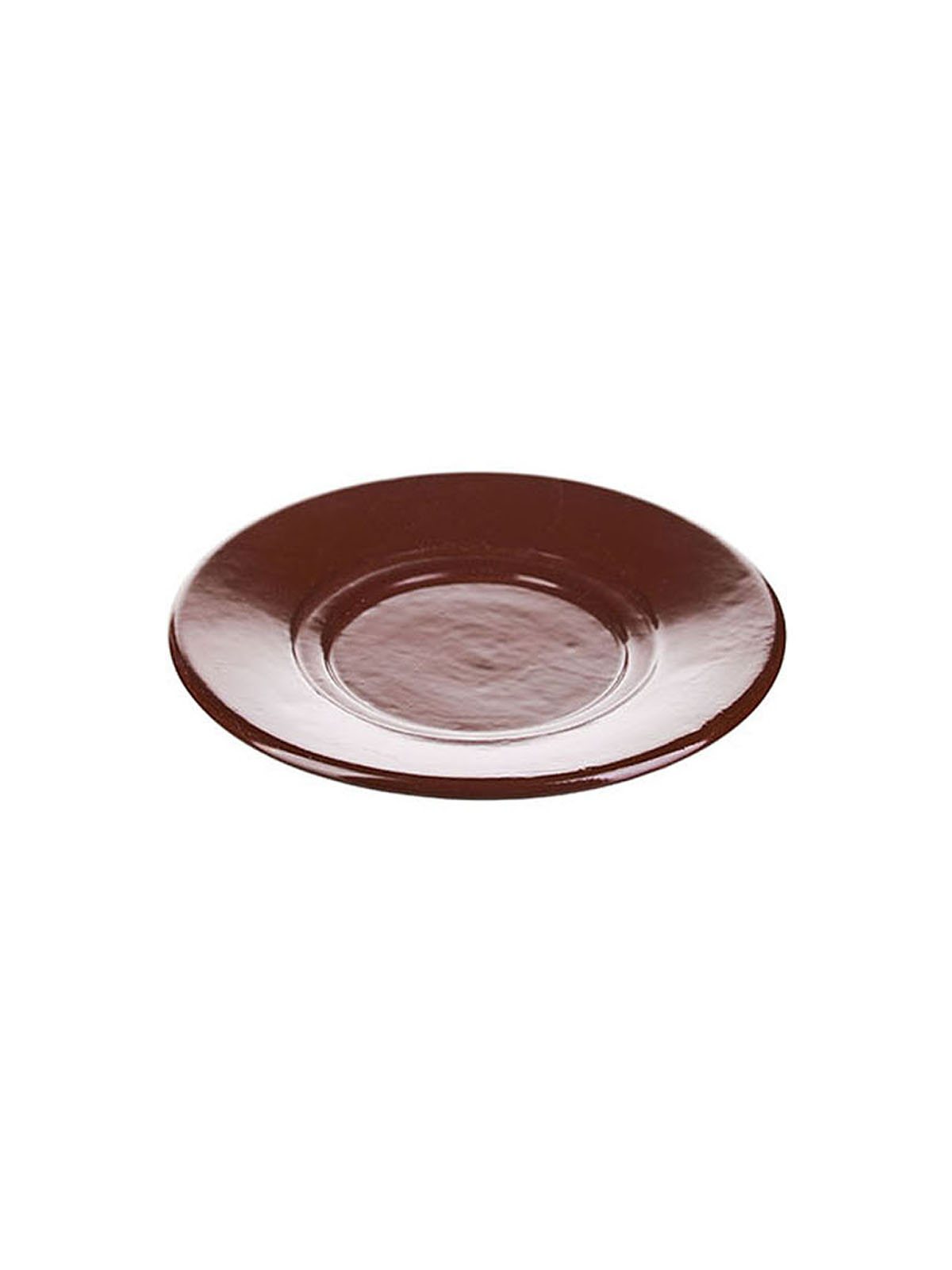 Набор блюдец Борисовская Керамика 6 шт Шоколад, фарфоровые, 15,5 см