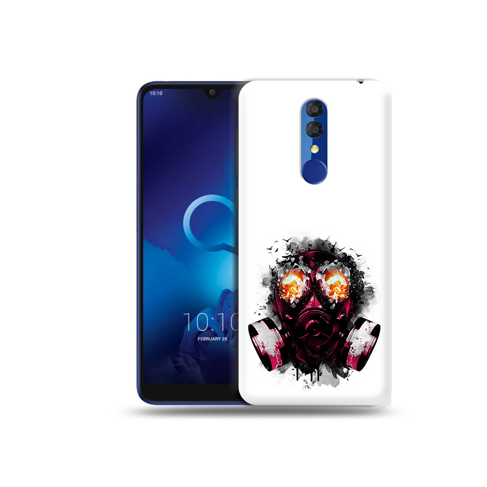 

Чехол MyPads Tocco для Alcatel 3L 5039D (2019) красный противогаз (PT227139.667.412), Прозрачный, Tocco