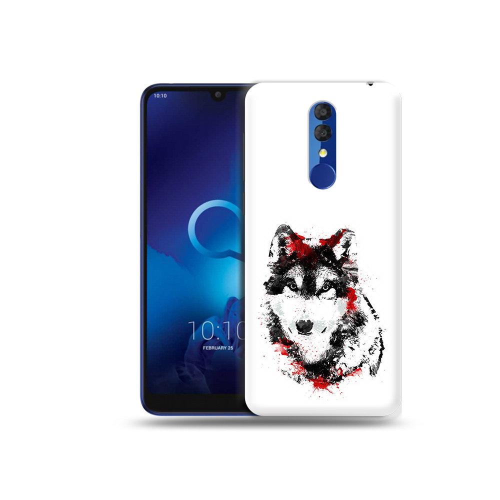 

Чехол MyPads Tocco для Alcatel 3L 5039D (2019) кровавый волк (PT227139.667.416), Прозрачный, Tocco