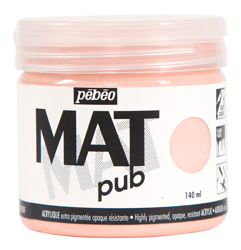 

Pebeo экстра матовая Mat pub №1 140 мл светло-розовая, Розовый, экстра матовая, Mat pub №1 140 мл, светло-розовая