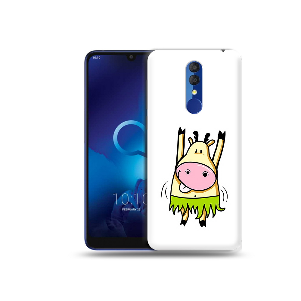 

Чехол MyPads Tocco для Alcatel 3L 5039D (2019) Веселая корова (PT227139.667.42), Прозрачный, Tocco