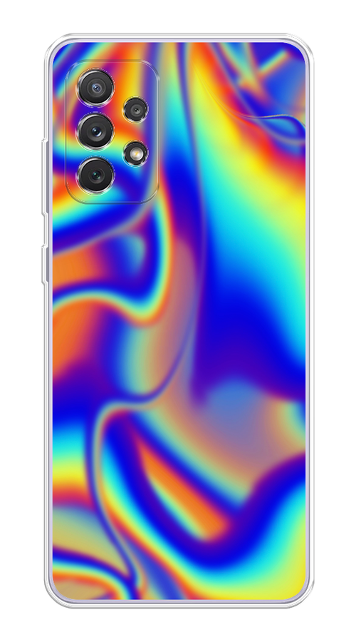 

Чехол на Samsung Galaxy A73 "Яркая голограмма", Разноцветный, 2104650-3