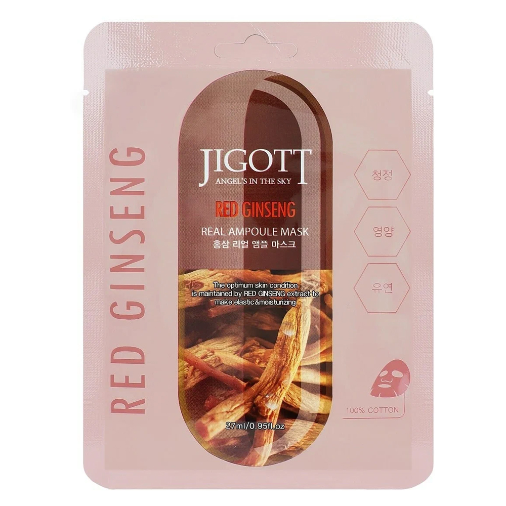 Маска для лица Jigott Red Ginseng Real Ampoule Mask 27 мл