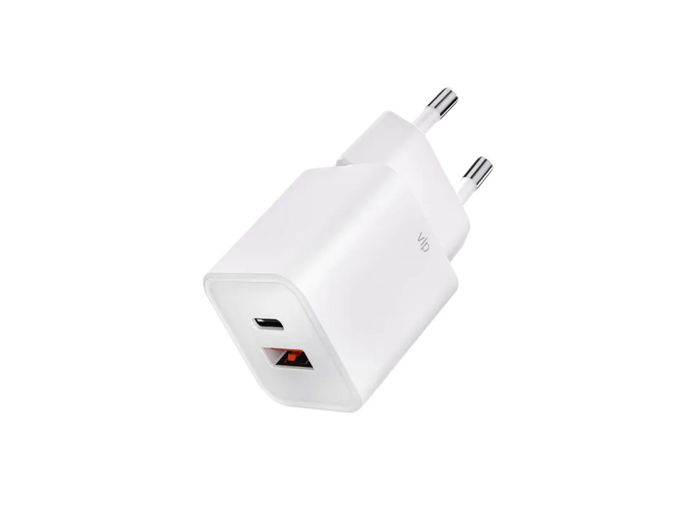 Сетевое зарядное устройство VLP G-Charge (USB-C+USB-A) белый