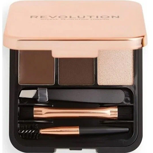 Набор для моделирования бровей REVOLUTION Brow Sculpt Kit Dark Brown, 2,2 г щипчики для бровей a24175