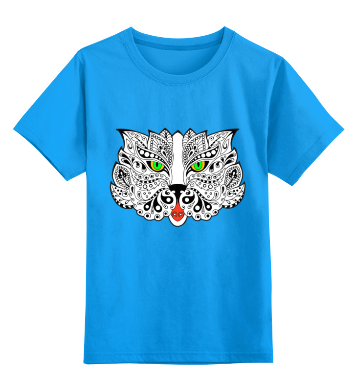 

Детская футболка Printio Дзен-кот цв.голубой р.152, 0000002851426