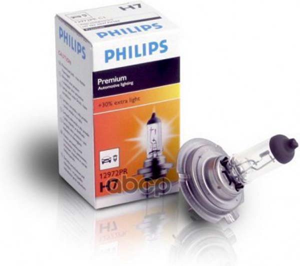 фото Лампа philips h7 12v 55w px26d vision 30% philips 12972pr