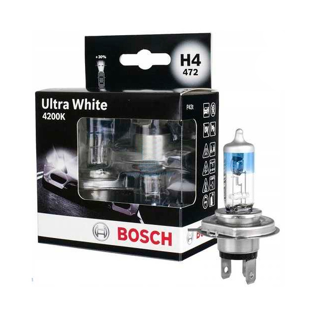 фото Лампа ultra white 4200k h4 1987301181 bosch 1987301181