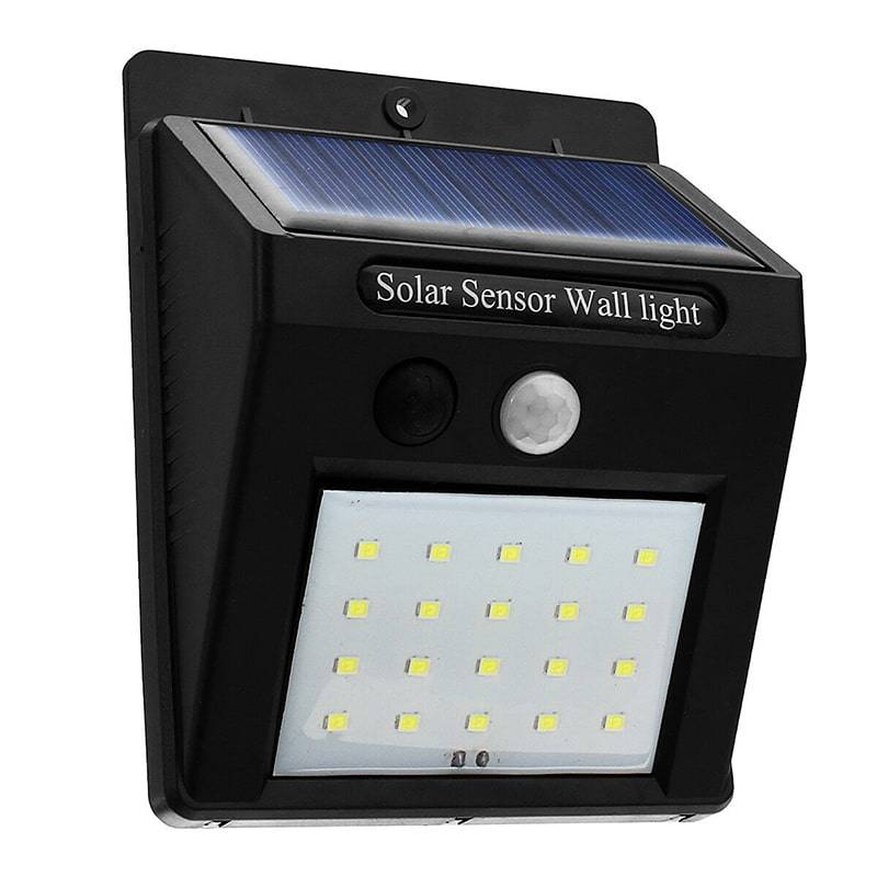 фото Фонарь настенный с датчиком движения powered led wall light solar