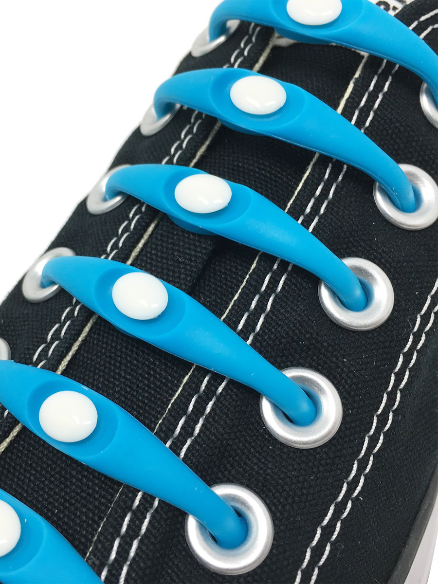 фото Шнурки для обуви lumo силиконовые lm-sl-07 синие