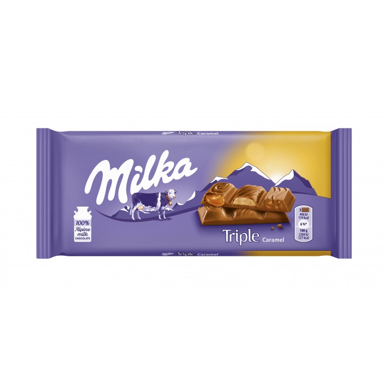 

Шоколад молочный Milka Triple Caramel 90 г