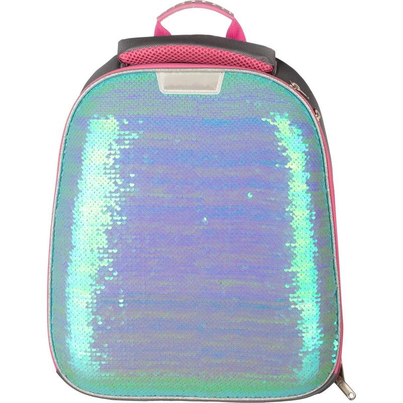 

Ранец детский №1 School Sparkle Mint с пайетками розовый, мятный