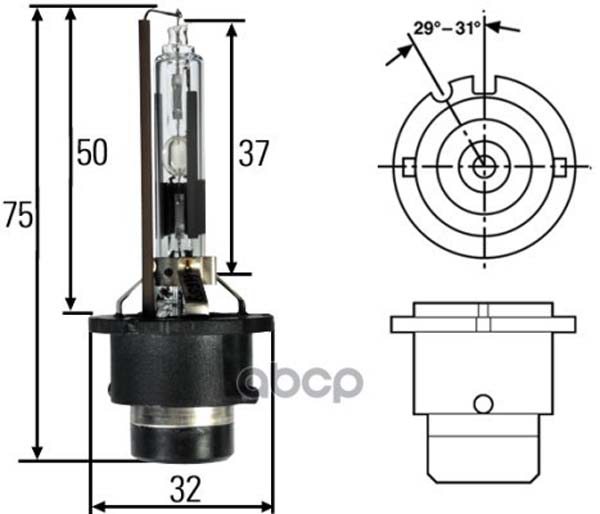 Лампа Газоразрядная D2r 5000k HELLA 8GS007001-241