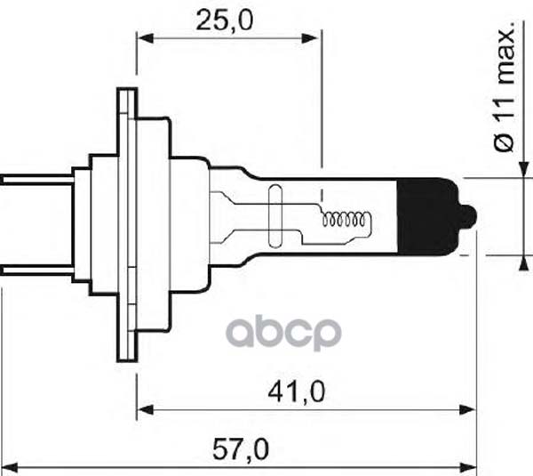 фото Лампа н7 12х55 рx26d life x2, h7 bulb cardboard life x2 valeo 032517