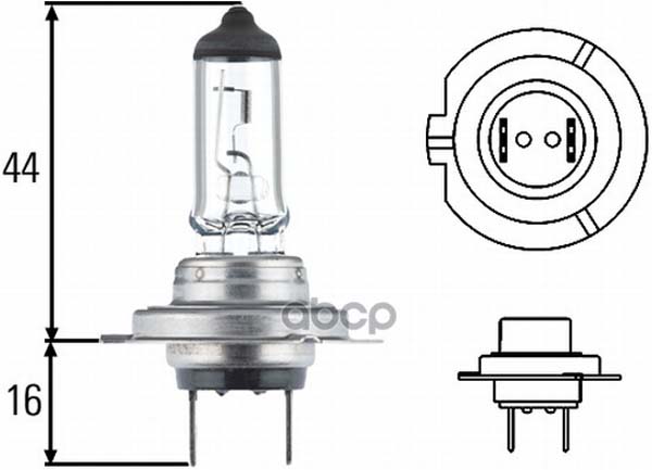 фото Лампа накаливания h7 dp, 24 v, 70 w / страна пр-я in / hella 8gh 007 157-231