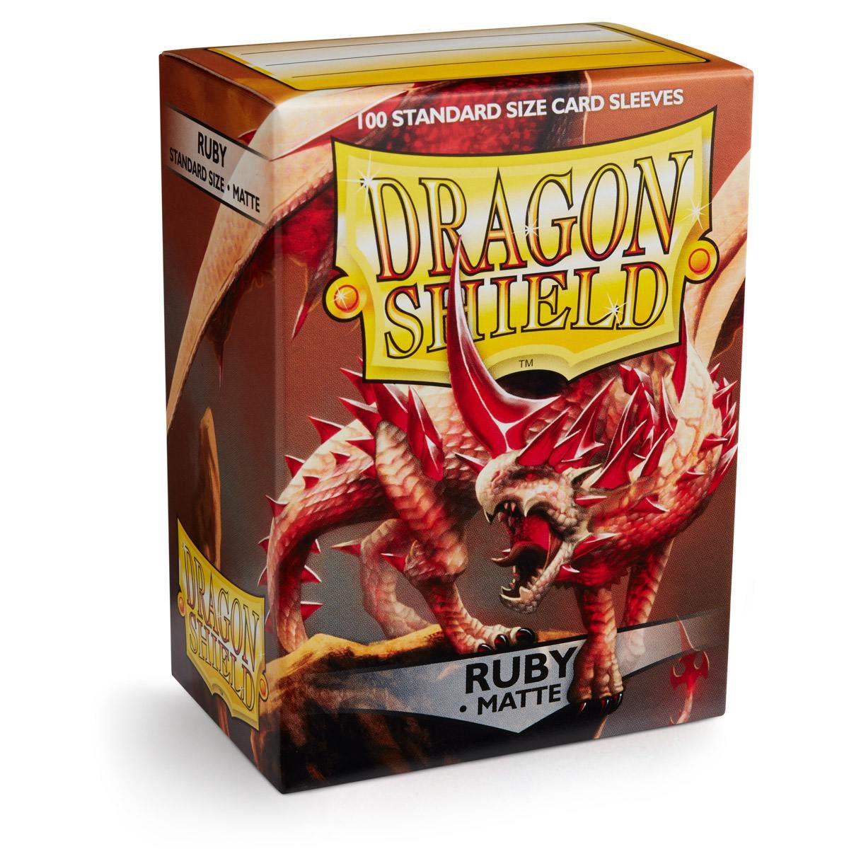 

протекторы dragon shield матовые рубиновые rubis (100 шт.), Красный