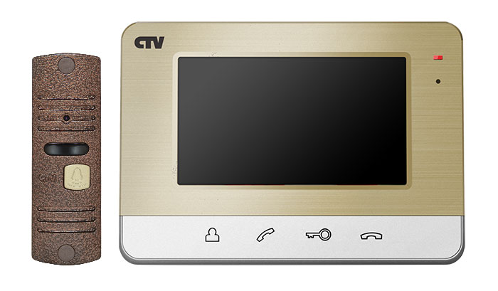 

Комплект видеодомофона CTV-DP401 - Золото, CTV-DP401