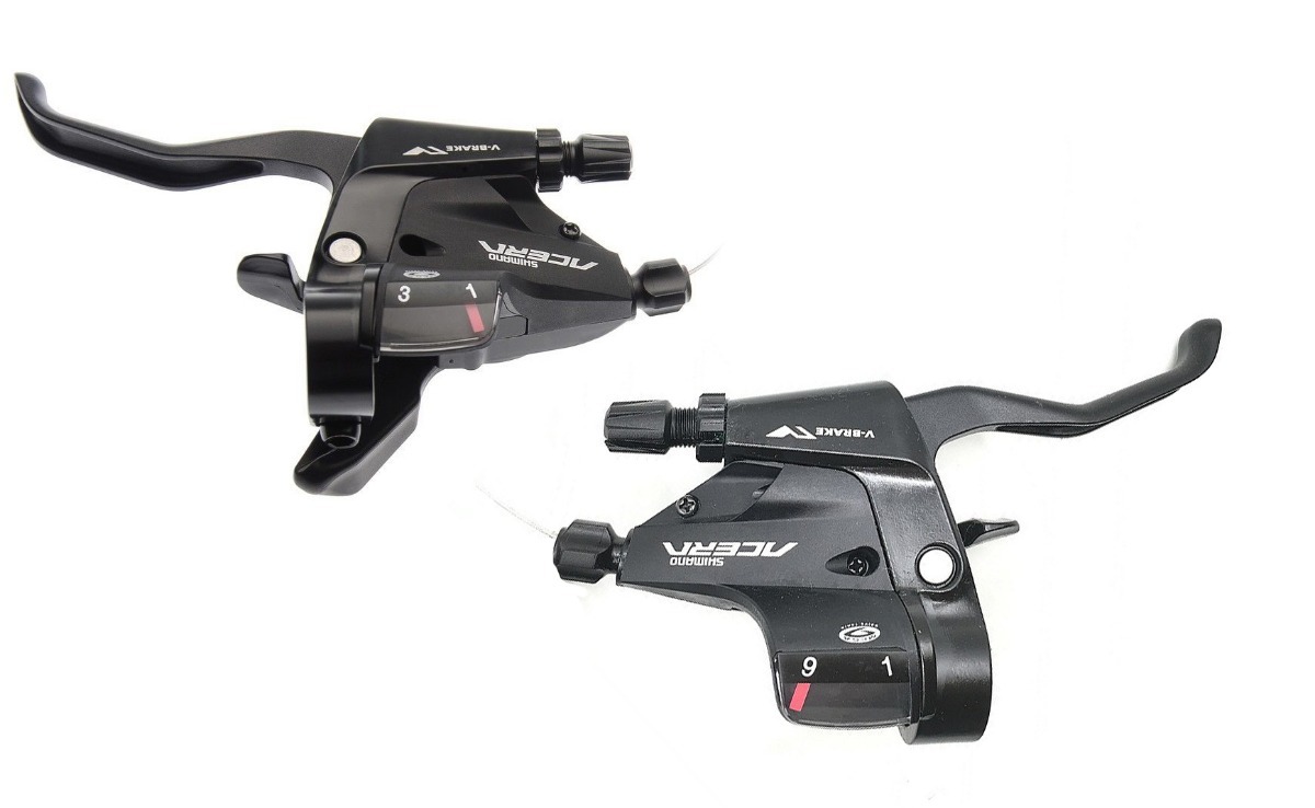 

Шифтеры комплект Shimano Acera 9 скоростей, Черный, Acera