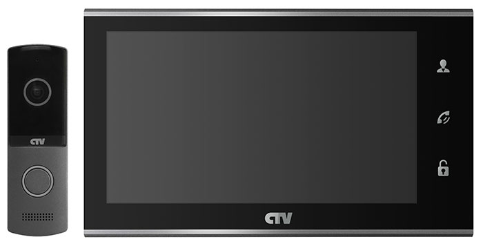 Комплект видеодомофона CTV-DP2702MD - Черный