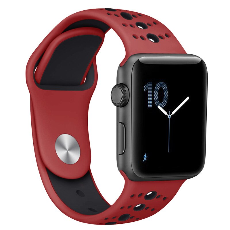 

Сменный ремешок Nuobi Sport ver.3 для Apple Watch 42/44mm Red/Black