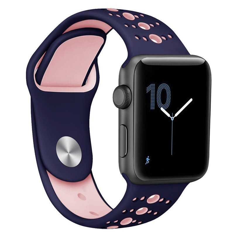 

Сменный ремешок Nuobi Sport ver.3 для Apple Watch 42/44mm Blue/Pink
