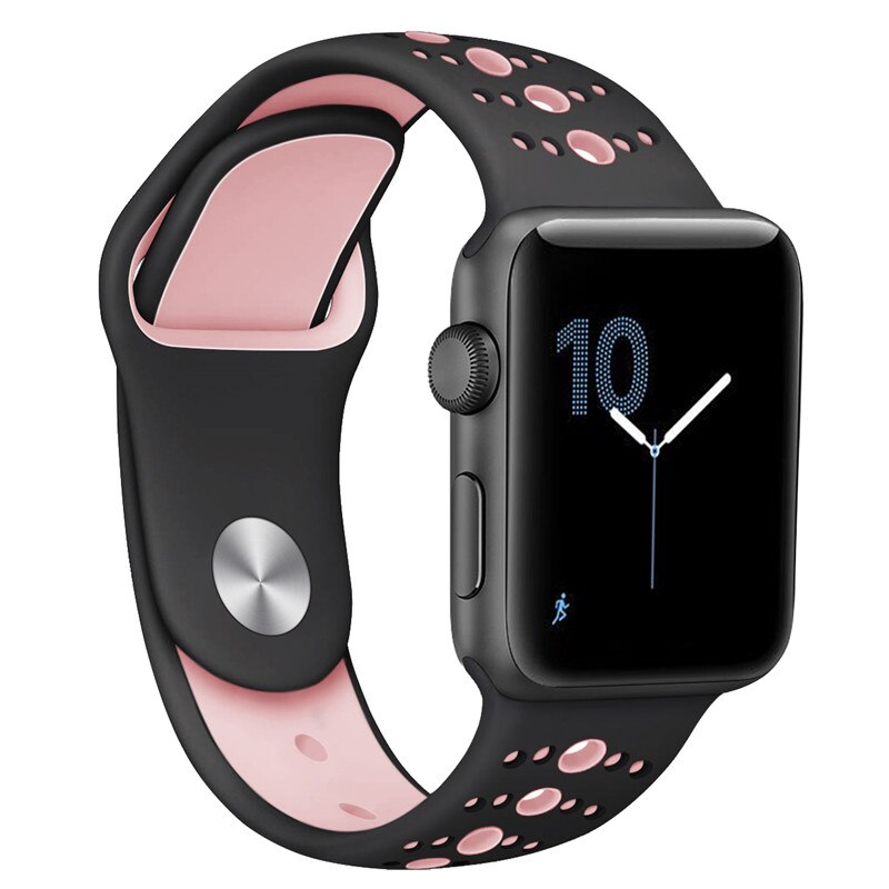 

Сменный ремешок Nuobi Sport ver.3 для Apple Watch 42/44mm Pink/Black