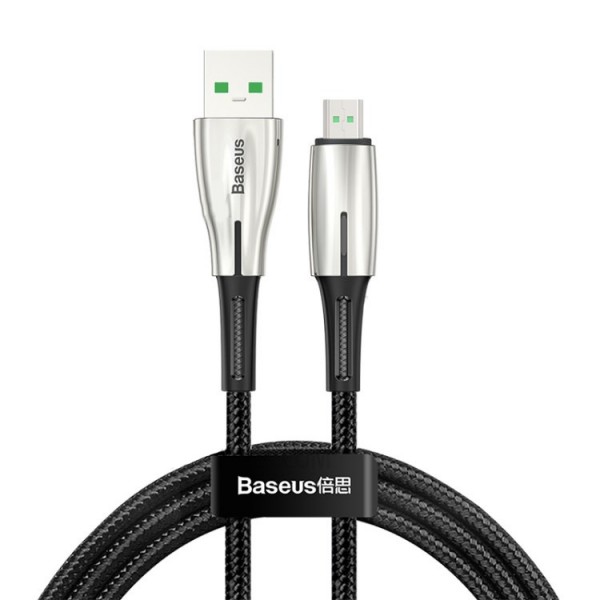 фото Кабель baseus waterdrop cable microusb 1м black