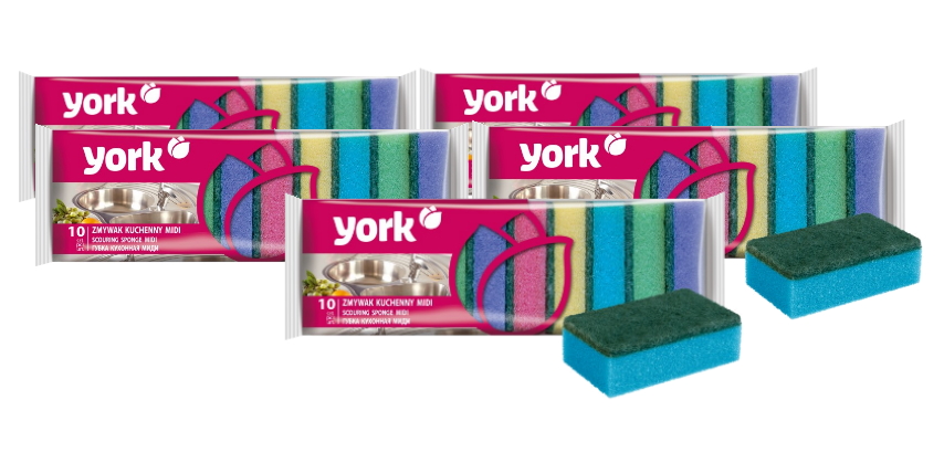 фото York губки ''york'' 10 шт (набор из 5штук)