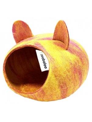 

Домик для грызунов Zoobaloo Woolpethouse с ушками, мультиколор розовый, XS, 25х25х15 см, Woolpethouse
