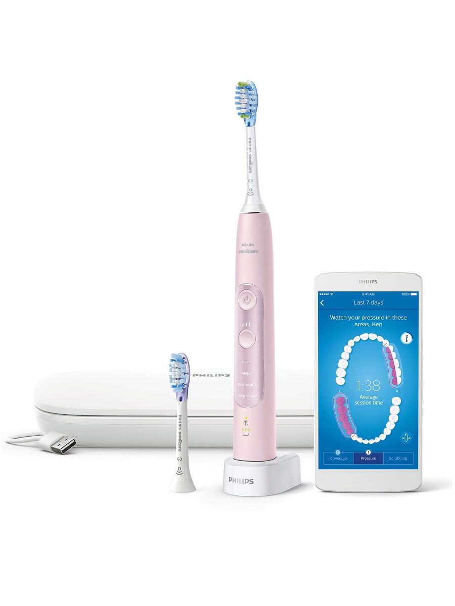 

Зубная щетка электрическая Philips Sonicare ExpertClean HX9661/02 Pink, Sonicare ExpertClean HX9661/02