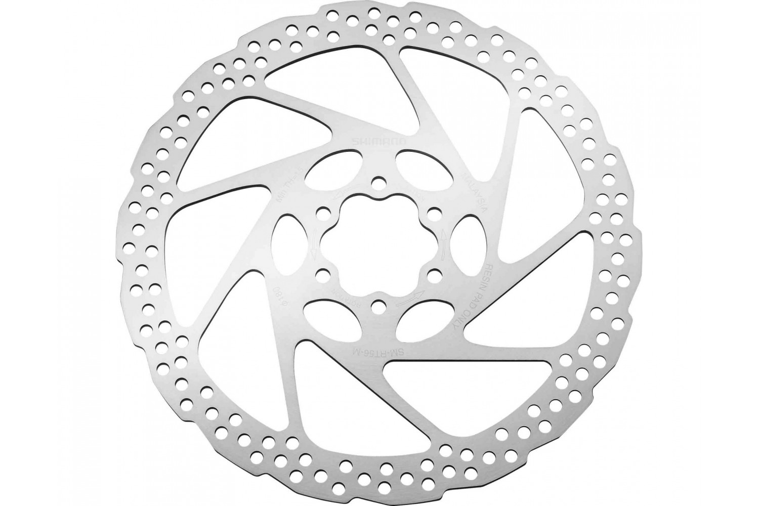 

Тормозной диск Shimano RT56 180 мм ESMRT56M, Серебристый